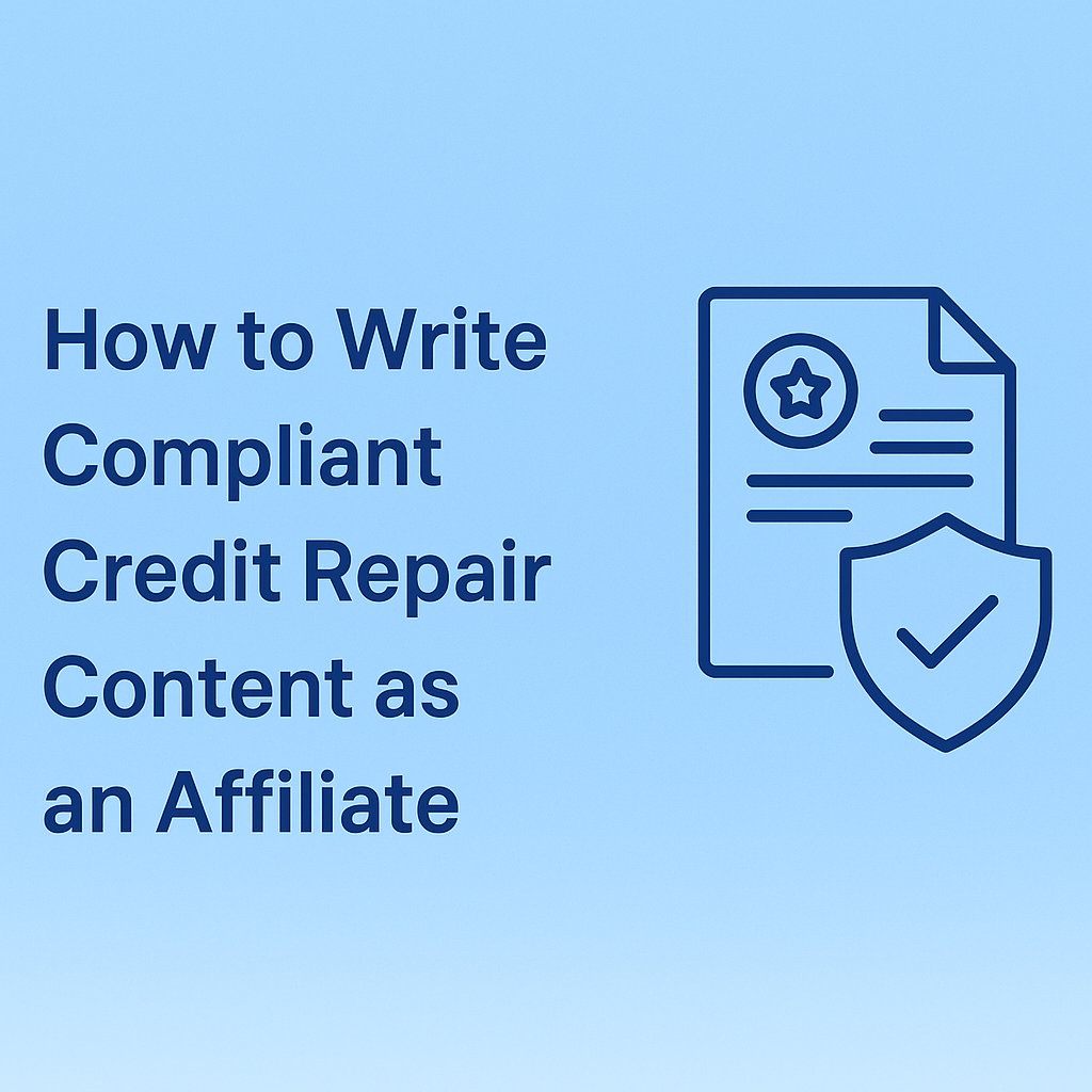 How to Write Compliant Credit Repair Content